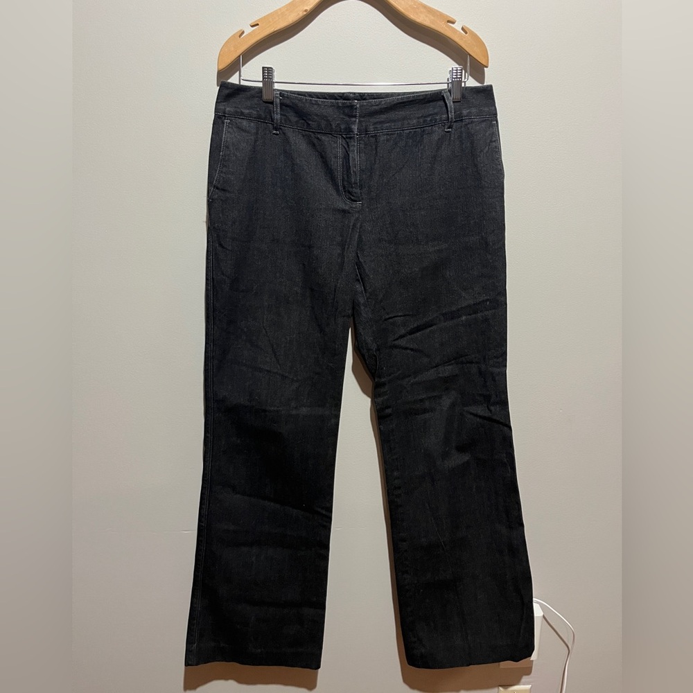 Ann Taylor Vintage Charcoal Denim Trouser Pants